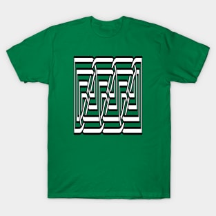 Decorative Rectangular Celtic Interwoven Knot Pattern 2 T-Shirt